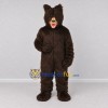 Custom Dark Brown Bear Mascot Costume Adult Full Body Suit for Wildlife Events
