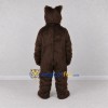 Custom Dark Brown Bear Mascot Costume Adult Full Body Suit for Wildlife Events