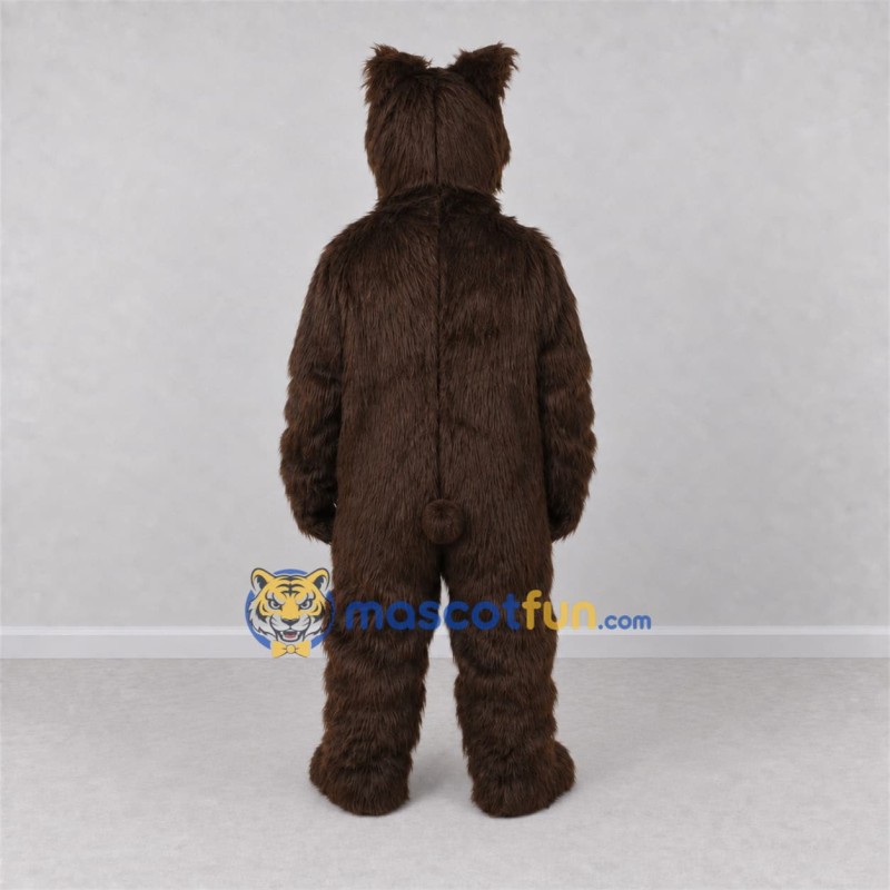 Custom Dark Brown Bear Mascot Costume Adult Full Body Suit for Wildlife Events