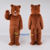 Custom Reddish Brown Bear Mascot Costume Adult Full Body Suit for Wildlife Events Custom Reddish Brown Bear Mascot Costume Adult Full Body Suit for Wildlife Events