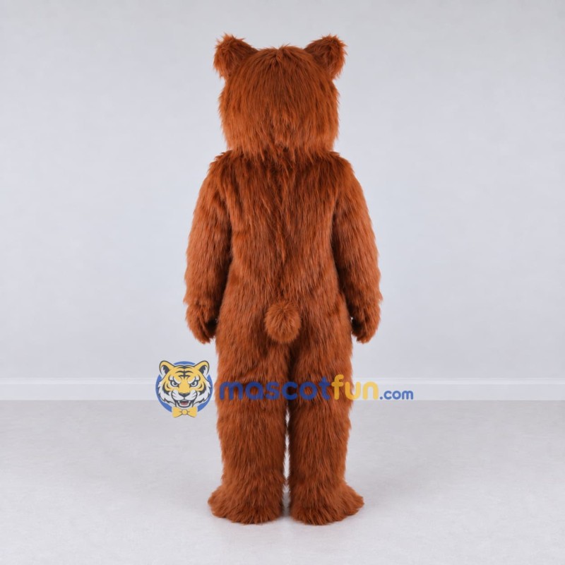 Custom Reddish Brown Bear Mascot Costume Adult Full Body Suit for Wildlife Events Custom Reddish Brown Bear Mascot Costume Adult Full Body Suit for Wildlife Events