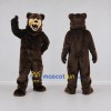 Custom Dark Brown and Tan Bear Mascot Costume Adult Full Body Suit for Sports Events Custom Dark Brown and Tan Bear Mascot Costume Adult Full Body Suit for Sports Events