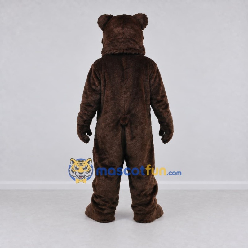 Custom Dark Brown and Tan Bear Mascot Costume Adult Full Body Suit for Sports Events Custom Dark Brown and Tan Bear Mascot Costume Adult Full Body Suit for Sports Events