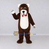 Custom Brown and White Bear Mascot Costume Adult Full Body Suit for Children's Events Custom Brown and White Bear Mascot Costume Adult Full Body Suit for Children's Events
