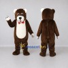 Custom Brown and White Bear Mascot Costume Adult Full Body Suit for Children's Events Custom Brown and White Bear Mascot Costume Adult Full Body Suit for Children's Events