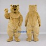 Custom Golden Tan Bear Mascot Costume Adult Full Body Suit for Wildlife Events