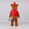 Custom Brown and Red Party Bear Mascot Costume Adult Full Body Suit for Birthday Parties Custom Brown and Red Party Bear Mascot Costume Adult Full Body Suit for Birthday Parties