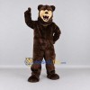 Custom Dark Brown and Tan Bear Mascot Costume Adult Full Body Suit for Sports Events
