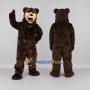 Custom Dark Brown and Tan Bear Mascot Costume Adult Full Body Suit for Sports Events