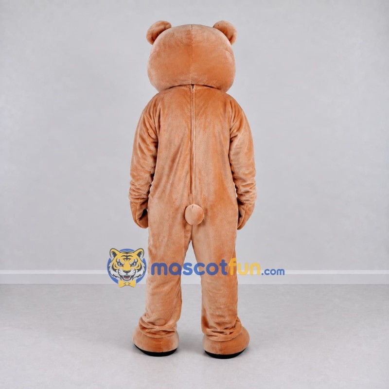 Custom Tan and White Teddy Bear Mascot Costume Adult Full Body Suit for Children's Events Custom Tan and White Teddy Bear Mascot Costume Adult Full Body Suit for Children's Events