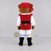 Custom Brown Red and White Pirate Bear Mascot Costume Adult Full Body Suit for Themed Events