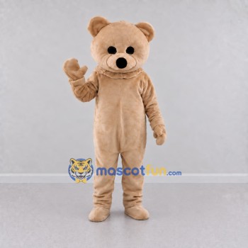 Custom Beige Teddy Bear Mascot Costume Adult Full Body Suit for Children's Events Custom Beige Teddy Bear Mascot Costume Adult Full Body Suit for Children's Events