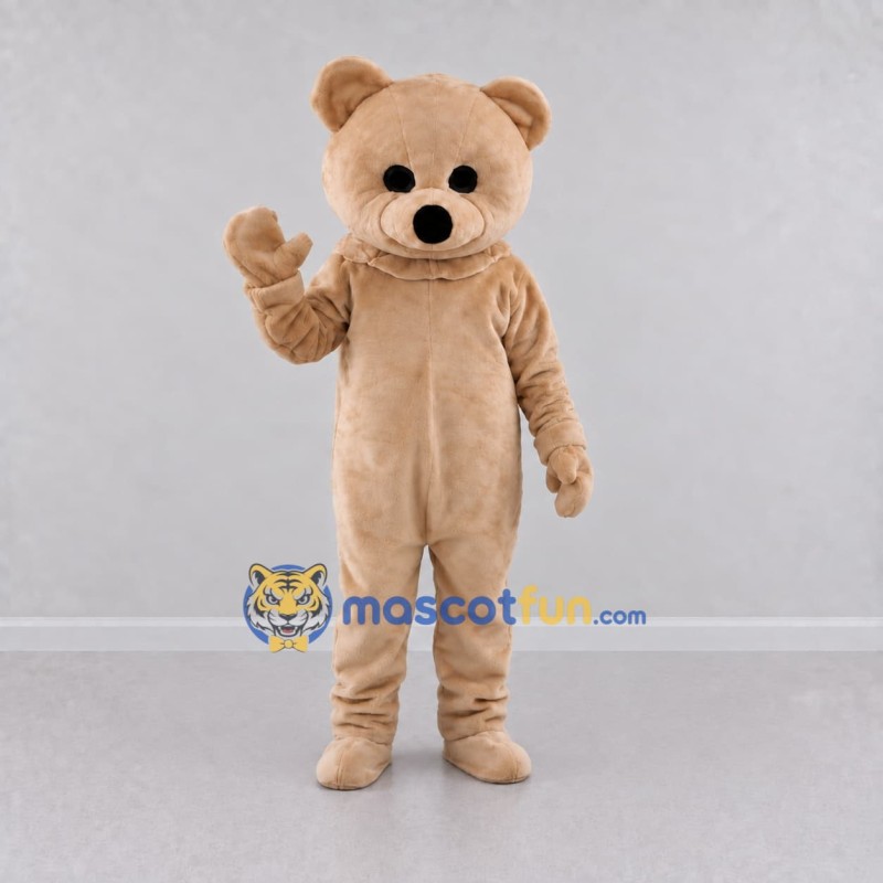 Custom Beige Teddy Bear Mascot Costume Adult Full Body Suit for Children's Events Custom Beige Teddy Bear Mascot Costume Adult Full Body Suit for Children's Events