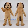 Custom Tan and Brown Dog Mascot Costume Adult Full Body Suit for Pet Events