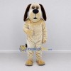 Custom Cream and Brown Dog Mascot Costume Adult Full Body Suit for Pet Events