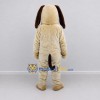 Custom Cream and Brown Dog Mascot Costume Adult Full Body Suit for Pet Events