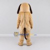 Custom Tan and Brown Dog Mascot Costume Adult Full Body Suit for School Events Custom Tan and Brown Dog Mascot Costume Adult Full Body Suit for School Events