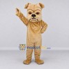 Custom Tan Bulldog Mascot Costume Adult Full Body Suit for Sports Events Custom Tan Bulldog Mascot Costume Adult Full Body Suit for Sports Events