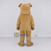 Custom Tan Bulldog Mascot Costume Adult Full Body Suit for Sports Events Custom Tan Bulldog Mascot Costume Adult Full Body Suit for Sports Events