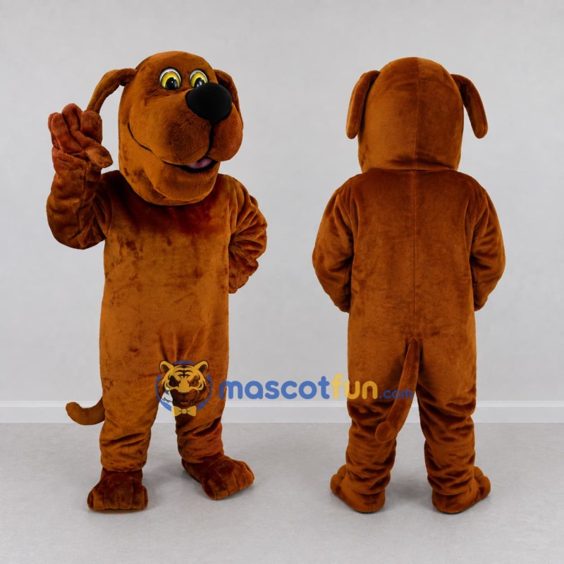 Custom Brown Dog Mascot Costume Adult Full Body Suit for Pet Events