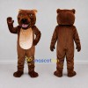Custom Brown and Cream Bear Mascot Costume Adult Full Body Suit for Sports Events