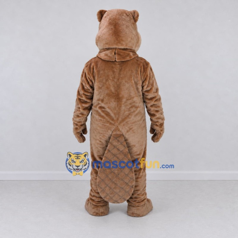 Custom Light Brown Beaver Mascot Costume Adult Full Body Suit for Nature Events Custom Light Brown Beaver Mascot Costume Adult Full Body Suit for Nature Events