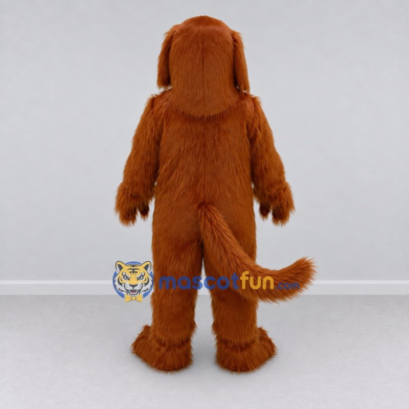 Custom Reddish Brown Dog Mascot Costume Adult Full Body Suit for Pet Events Custom Reddish Brown Dog Mascot Costume Adult Full Body Suit for Pet Events
