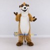 Custom Tan and White Meerkat Mascot Costume Adult Full Body Suit for Wildlife Events