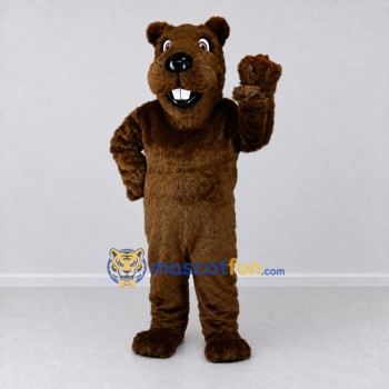 Custom Brown Beaver Mascot Costume Adult Full Body Suit for Nature Events