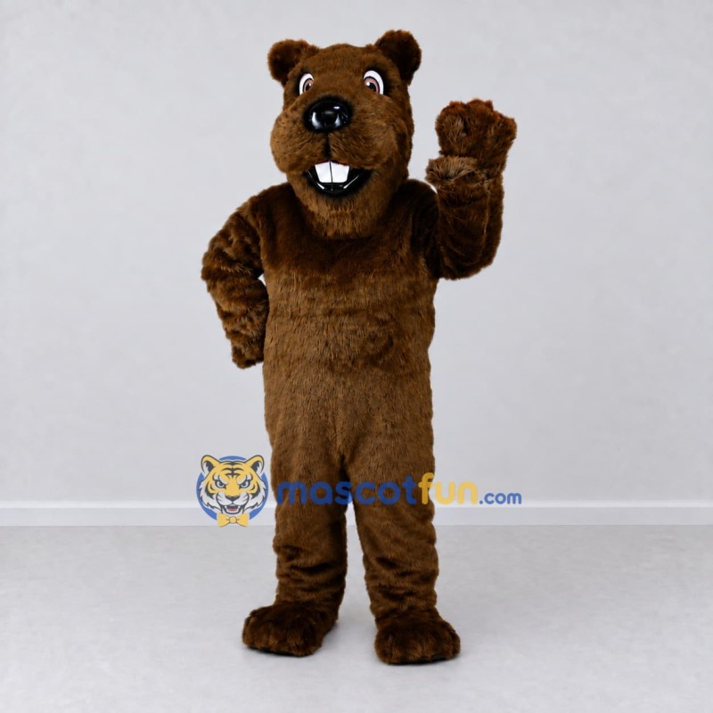 Custom Brown Beaver Mascot Costume Adult Full Body Suit for Nature Events Custom Brown Beaver Mascot Costume Adult Full Body Suit for Nature Events