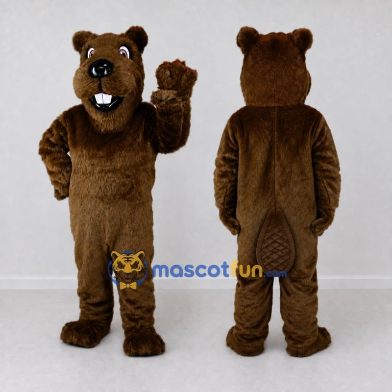 Custom Brown Beaver Mascot Costume Adult Full Body Suit for Nature Events Custom Brown Beaver Mascot Costume Adult Full Body Suit for Nature Events