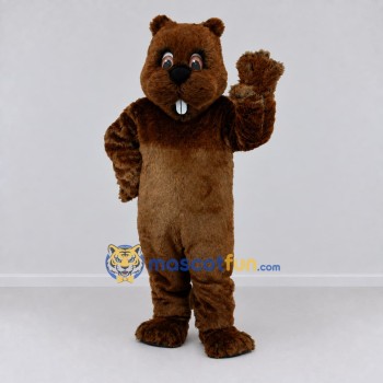 Custom Brown Beaver Mascot Costume Adult Full Body Suit for Nature Events