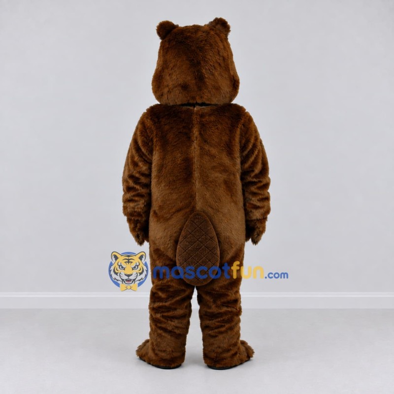 Custom Brown Beaver Mascot Costume Adult Full Body Suit for Nature Events Custom Brown Beaver Mascot Costume Adult Full Body Suit for Nature Events