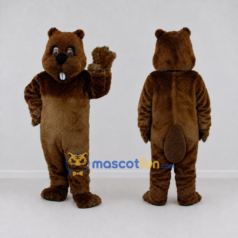 Custom Brown Beaver Mascot Costume Adult Full Body Suit for Nature Events Custom Brown Beaver Mascot Costume Adult Full Body Suit for Nature Events