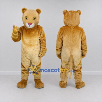 Custom Golden Tan Cat Mascot Costume Adult Full Body Suit for Pet Events
