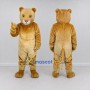 Custom Golden Tan Cat Mascot Costume Adult Full Body Suit for Pet Events