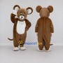 Custom Brown and White Mouse Mascot Costume Adult Full Body Suit for Children's Events