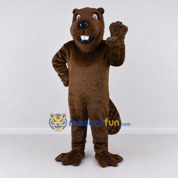 Custom Brown Beaver Mascot Costume Adult Full Body Suit for Nature Events
