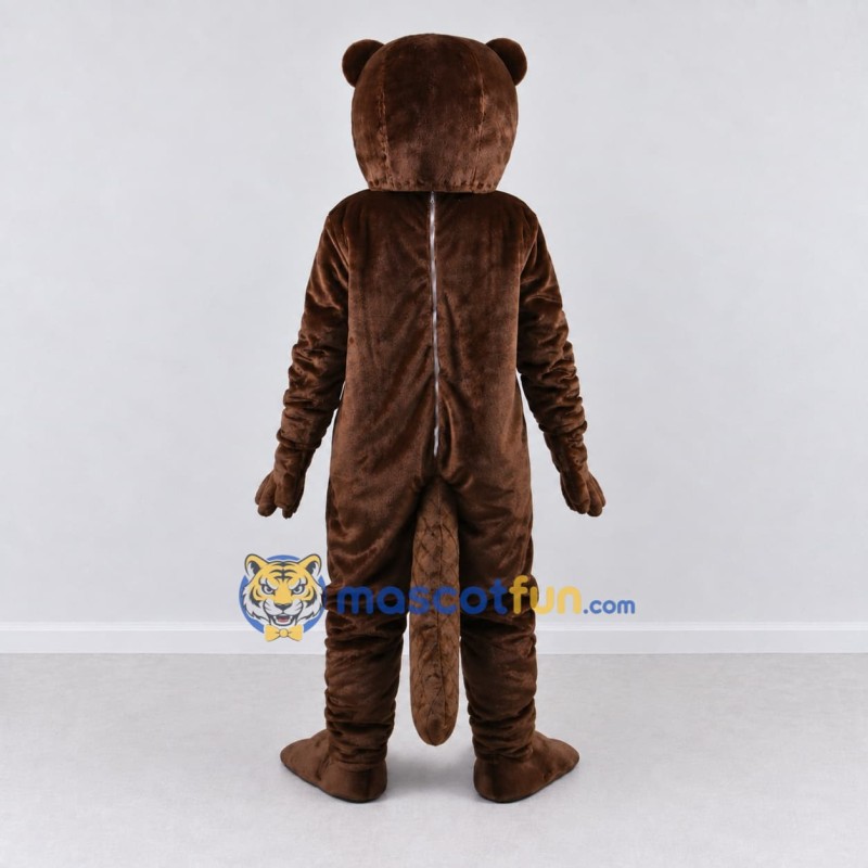 Custom Brown Beaver Mascot Costume Adult Full Body Suit for Nature Events Custom Brown Beaver Mascot Costume Adult Full Body Suit for Nature Events