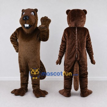 Custom Brown Beaver Mascot Costume Adult Full Body Suit for Nature Events