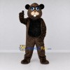 Custom Dark Brown and Black Rodent Mascot Costume Adult Full Body Suit for Nature Events