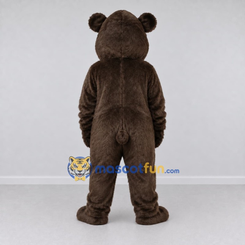 Custom Dark Brown and Black Rodent Mascot Costume Adult Full Body Suit for Nature Events