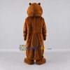 Custom Reddish Brown Beaver Mascot Costume Adult Full Body Suit for School Events Custom Reddish Brown Beaver Mascot Costume Adult Full Body Suit for School Events