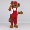 Custom Brown Red and White Dog Mascot Costume Adult Full Body Suit for Community Events