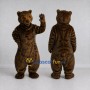 Custom Dark Brown Bear Mascot Costume Adult Full Body Suit for Wildlife Events