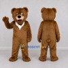 Custom Brown and White Bear Mascot Costume Adult Full Body Suit for School Events Custom Brown and White Bear Mascot Costume Adult Full Body Suit for School Events
