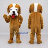 Custom Brown and White Dog Mascot Costume Adult Full Body Suit for Pet Events Custom Brown and White Dog Mascot Costume Adult Full Body Suit for Pet Events