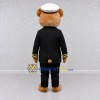 Custom Tan Black and White Captain Bear Mascot Costume Adult Full Body Suit for Nautical Events Custom Tan Black and White Captain Bear Mascot Costume Adult Full Body Suit for Nautical Events
