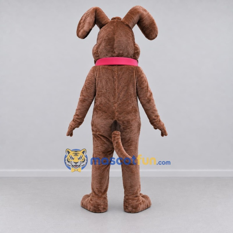 Custom Brown and Red Dog Mascot Costume Adult Full Body Suit for Pet Events Custom Brown and Red Dog Mascot Costume Adult Full Body Suit for Pet Events