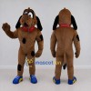 Custom Brown and Black Dog Mascot Costume Adult Full Body Suit for Children's Events